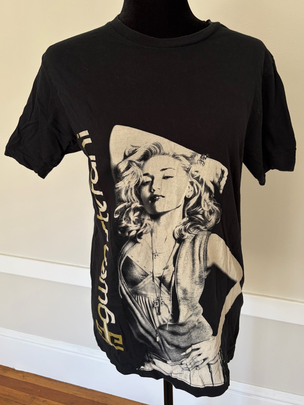 Vintage 2007 Gwen Stefani The Sweet Escape Tour Black Graphic Concert Tee Sz Med